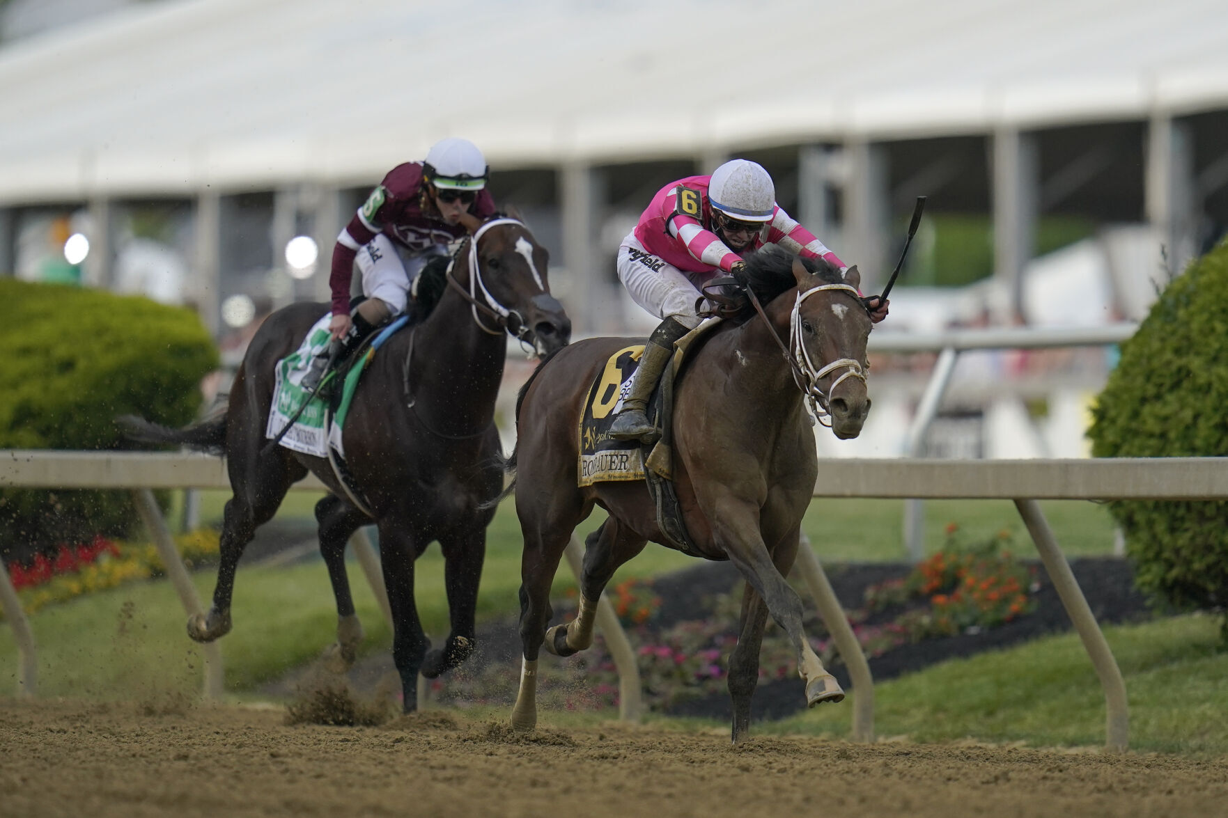 APTOPIX Preakness Stakes Horse Race